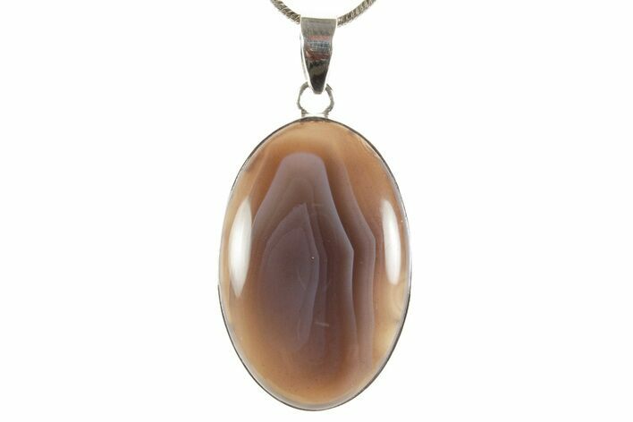 Botswana Agate Pendant (Necklace) - Sterling Silver #369905